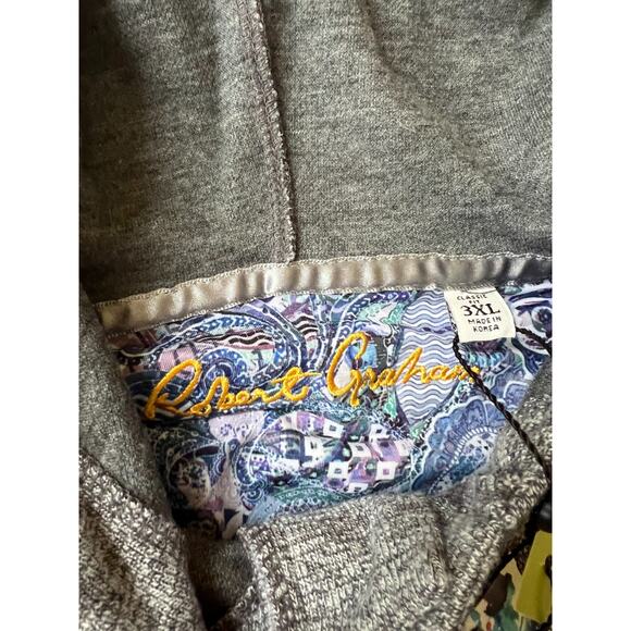 Robert Graham Men's Size 3XL Ainsworth Hooded Sweater New - Picture 4 of 13